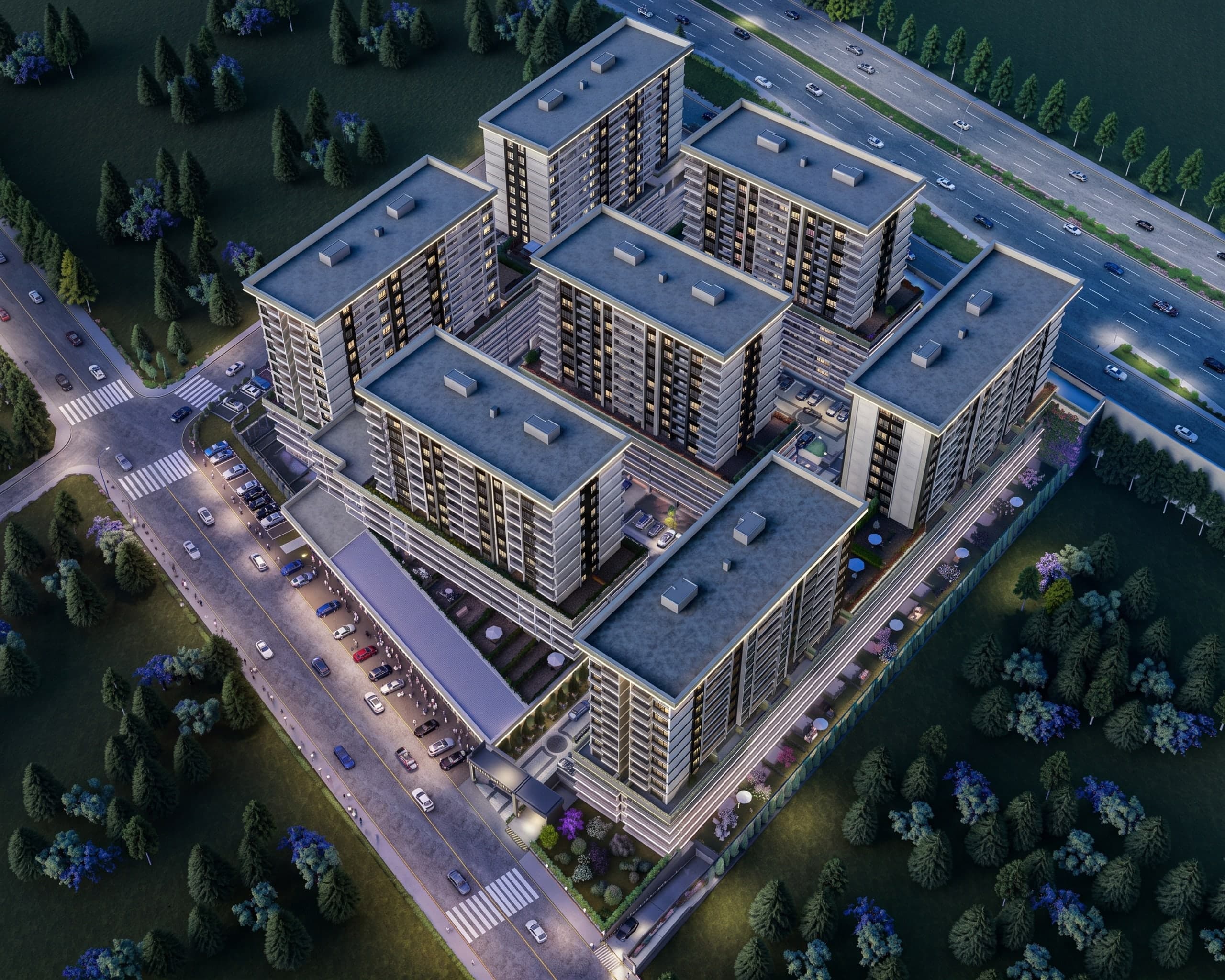 Winner Ankara, havadan akşam görünümü
